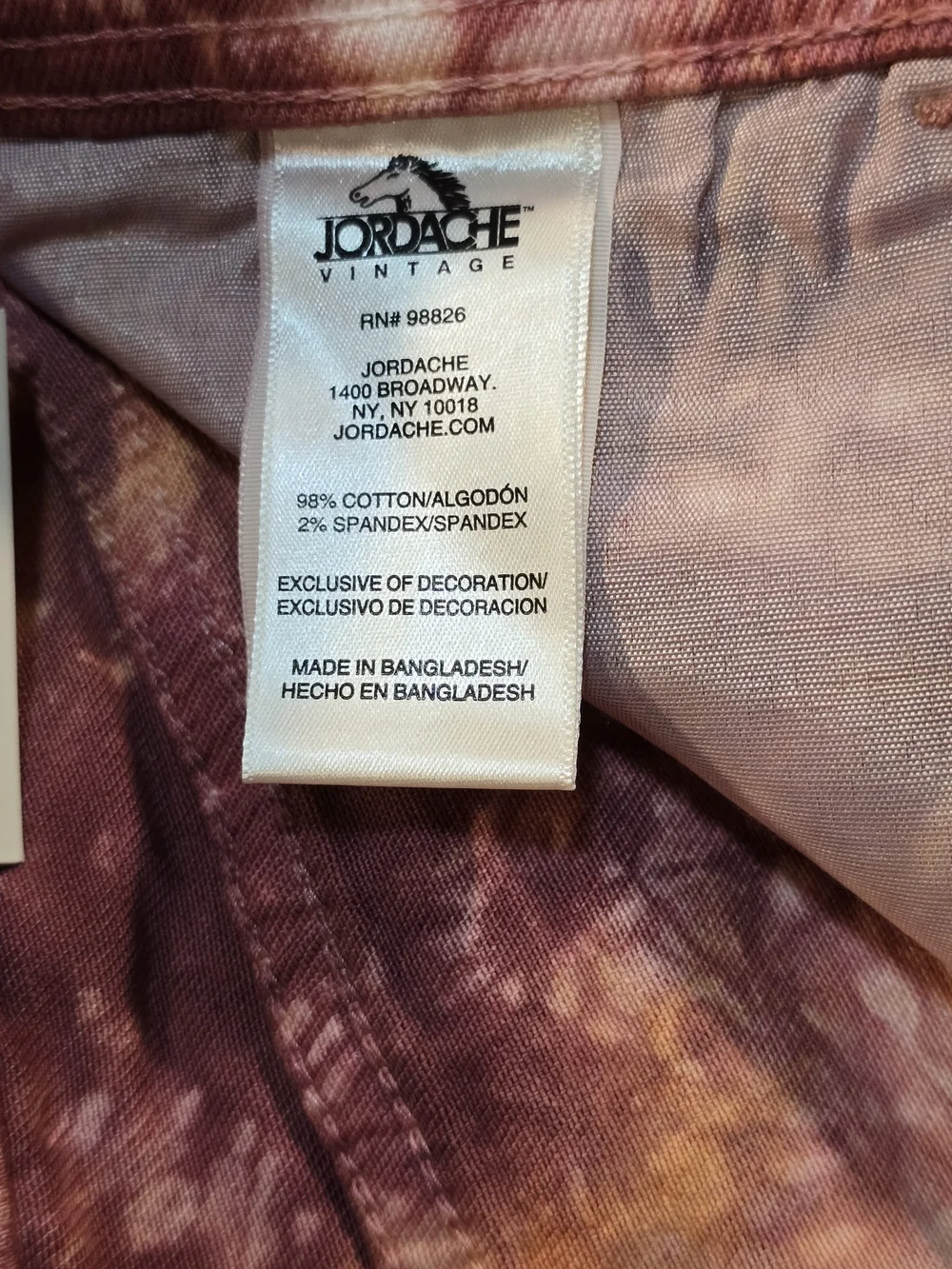 NWT Jordache Vintage Chloe High Rise Tie Dye Denim Shorts Size 27 ☀️